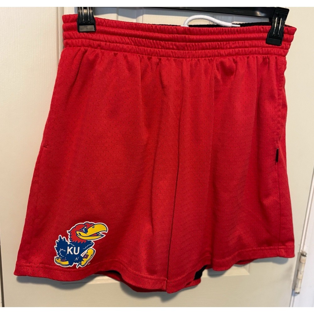 19Nine Hardwood History University Of Kansas KU Jayhawks Basketball Shorts M